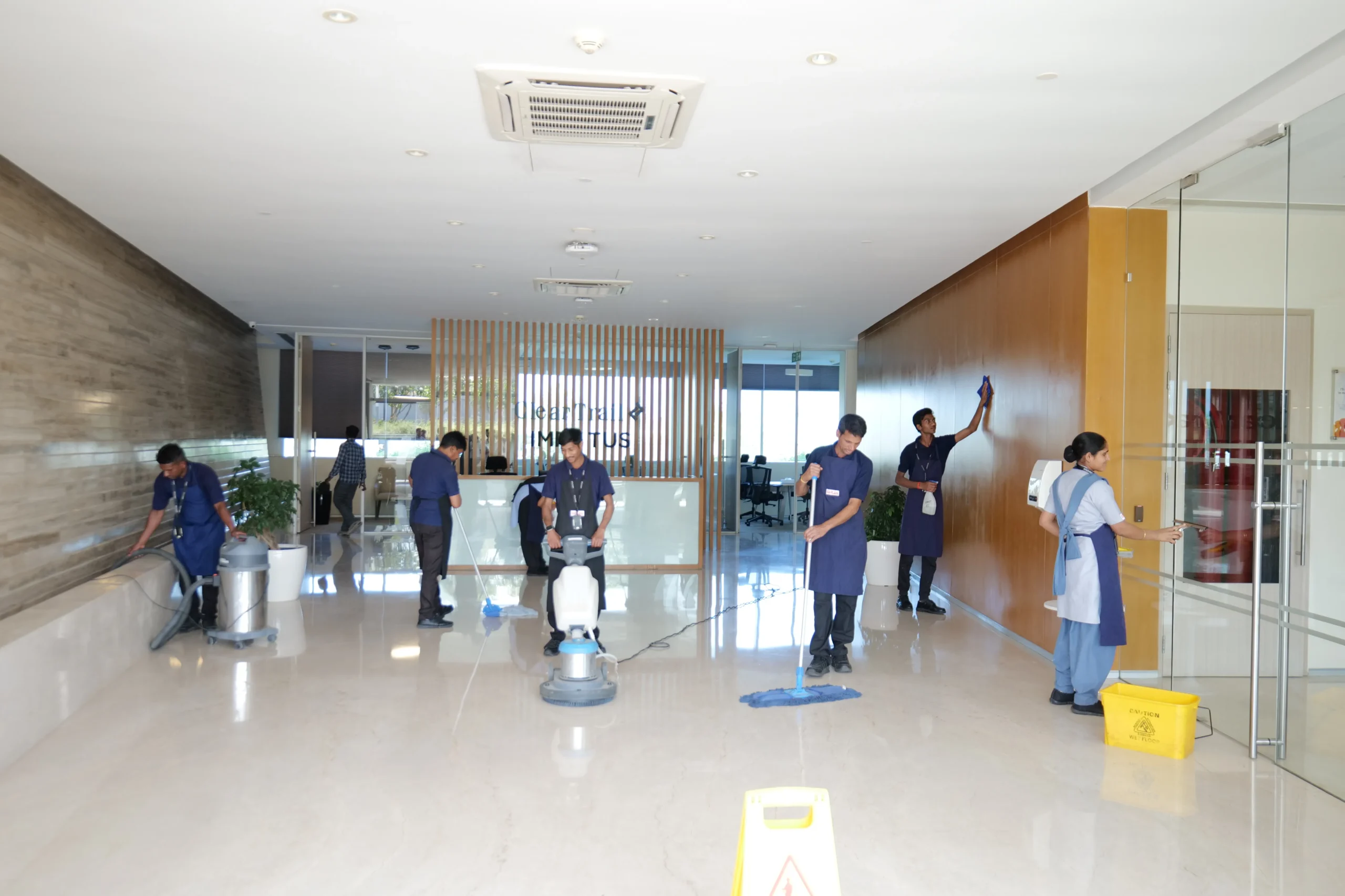 Urja Facility professional cleaning team